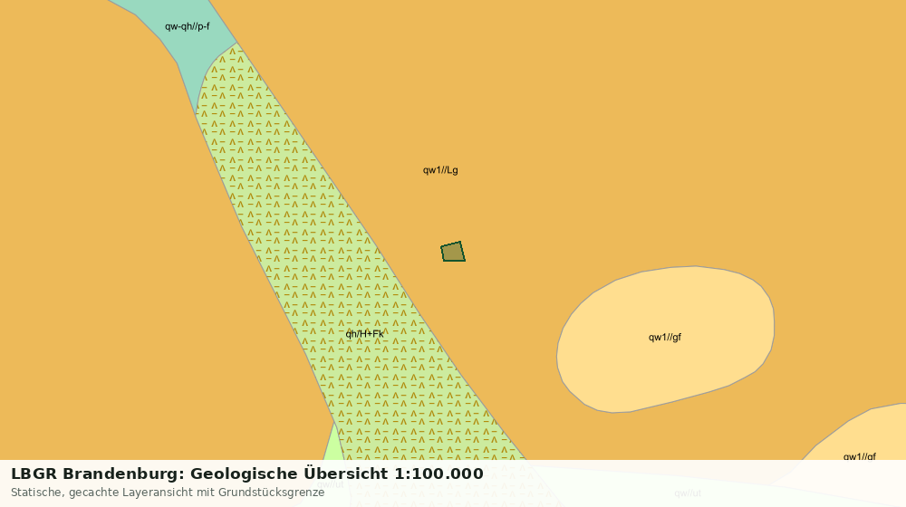 Statische Kartenansicht: LBGR Brandenburg: Geologische Übersicht 1:100.000