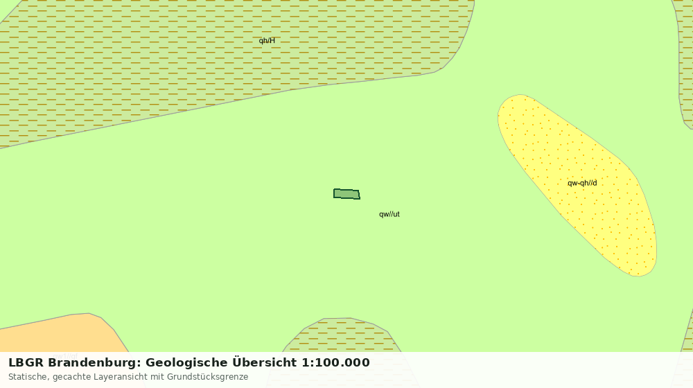 Statische Kartenansicht: LBGR Brandenburg: Geologische Übersicht 1:100.000