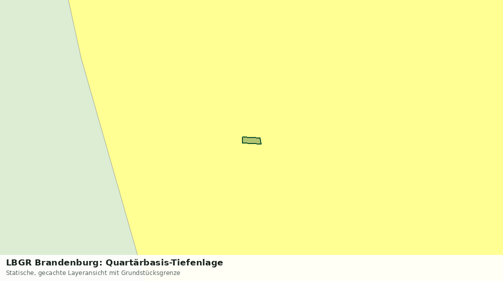 Statische Kartenansicht: LBGR Brandenburg: Quartärbasis-Tiefenlage