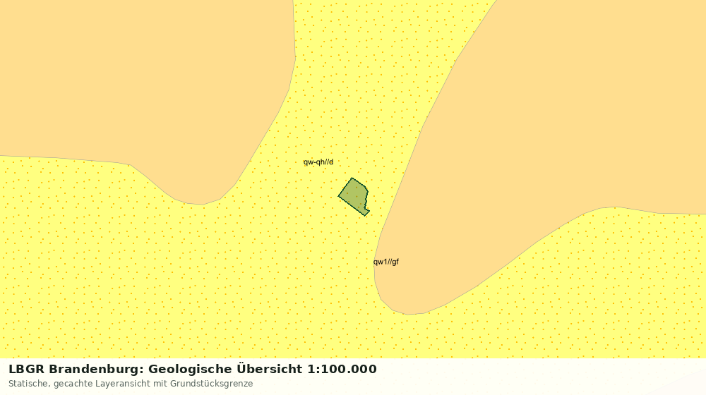 Statische Kartenansicht: LBGR Brandenburg: Geologische Übersicht 1:100.000