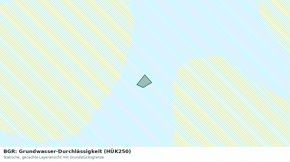 Statische Kartenansicht: BGR: Grundwasser-Durchlässigkeit (HÜK250)