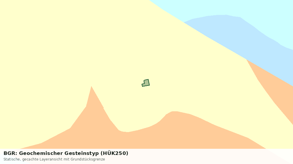 Statische Kartenansicht: BGR: Geochemischer Gesteinstyp (HÜK250)