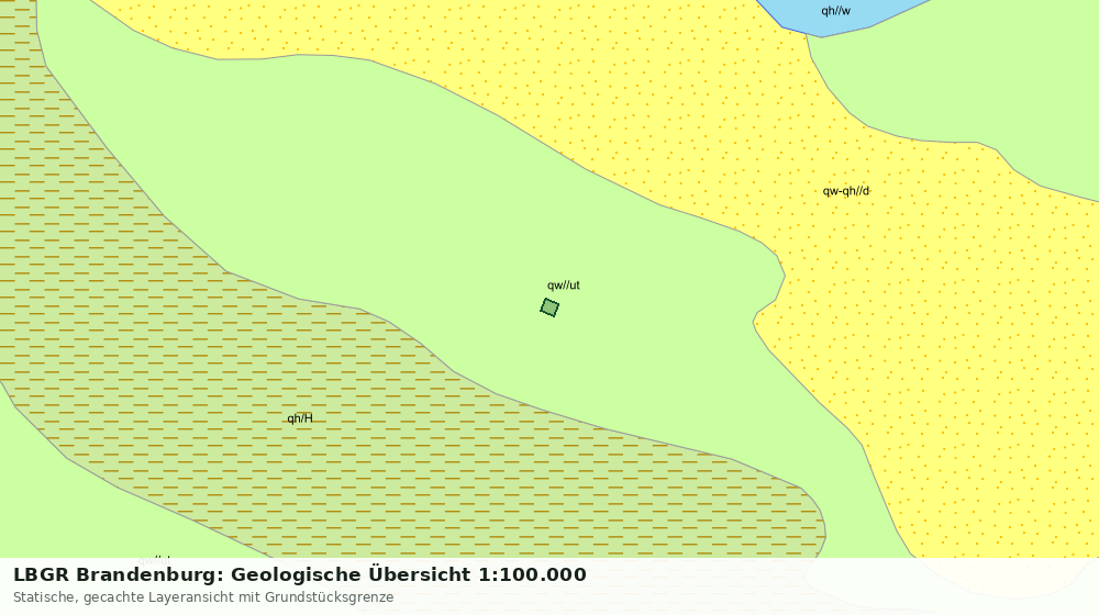Statische Kartenansicht: LBGR Brandenburg: Geologische Übersicht 1:100.000