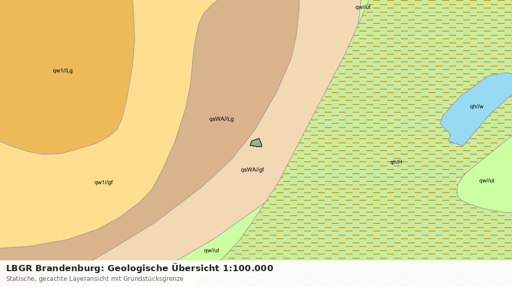 Statische Kartenansicht: LBGR Brandenburg: Geologische Übersicht 1:100.000