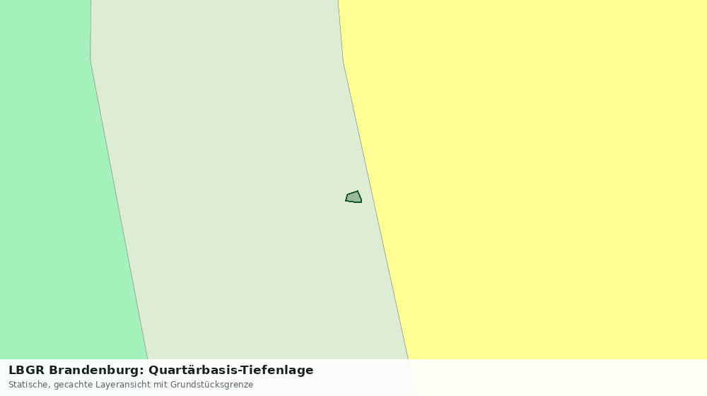 Statische Kartenansicht: LBGR Brandenburg: Quartärbasis-Tiefenlage