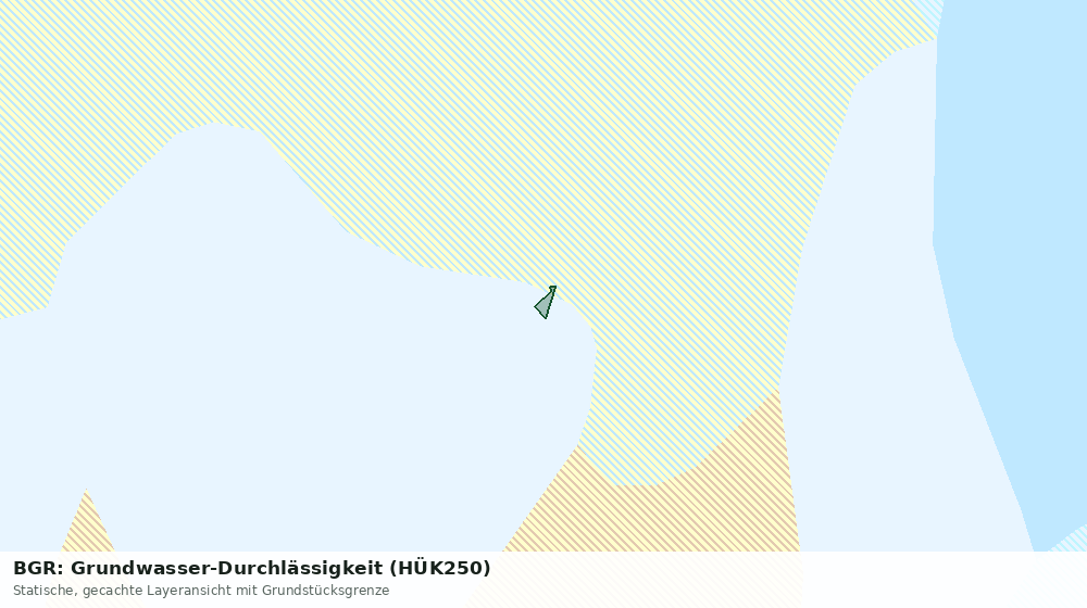 Statische Kartenansicht: BGR: Grundwasser-Durchlässigkeit (HÜK250)