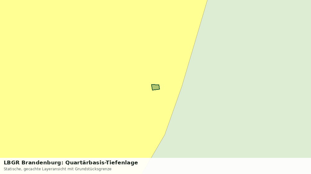 Statische Kartenansicht: LBGR Brandenburg: Quartärbasis-Tiefenlage