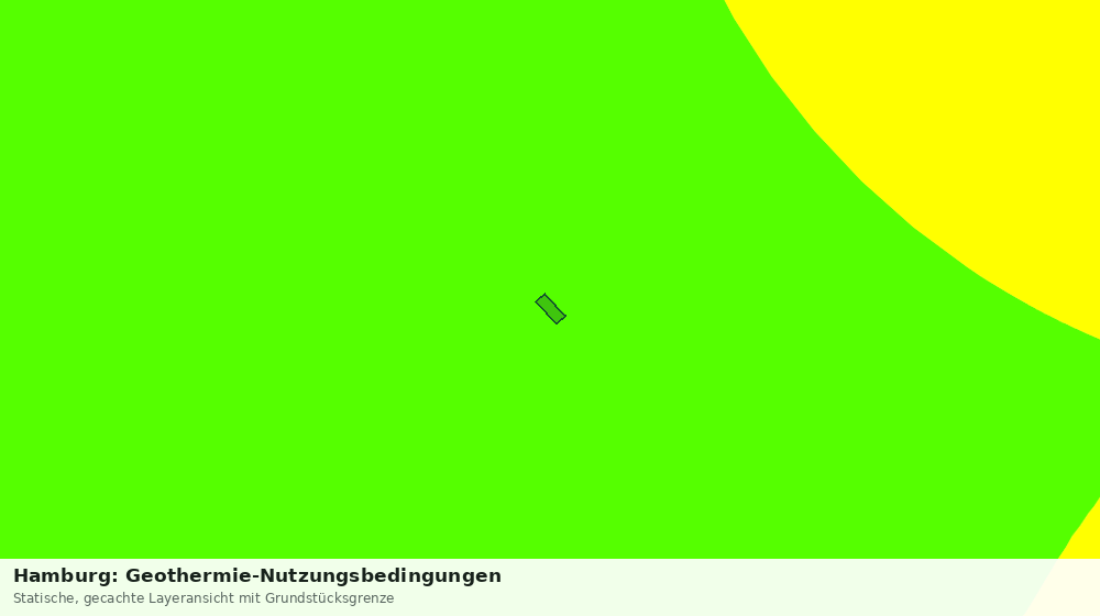Statische Kartenansicht: Hamburg: Geothermie-Nutzungsbedingungen