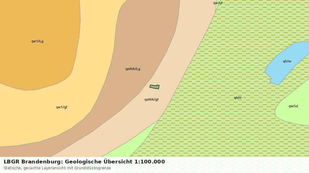 Statische Kartenansicht: LBGR Brandenburg: Geologische Übersicht 1:100.000