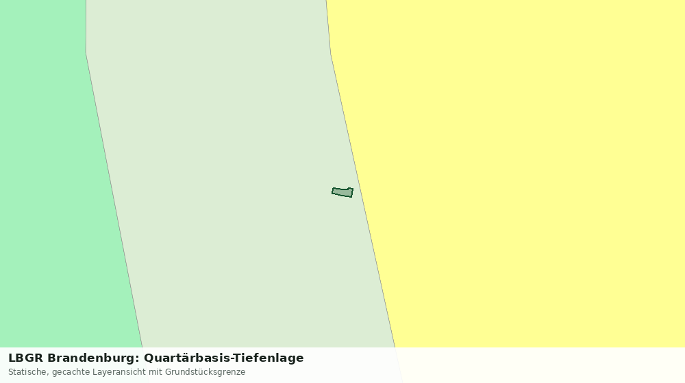 Statische Kartenansicht: LBGR Brandenburg: Quartärbasis-Tiefenlage