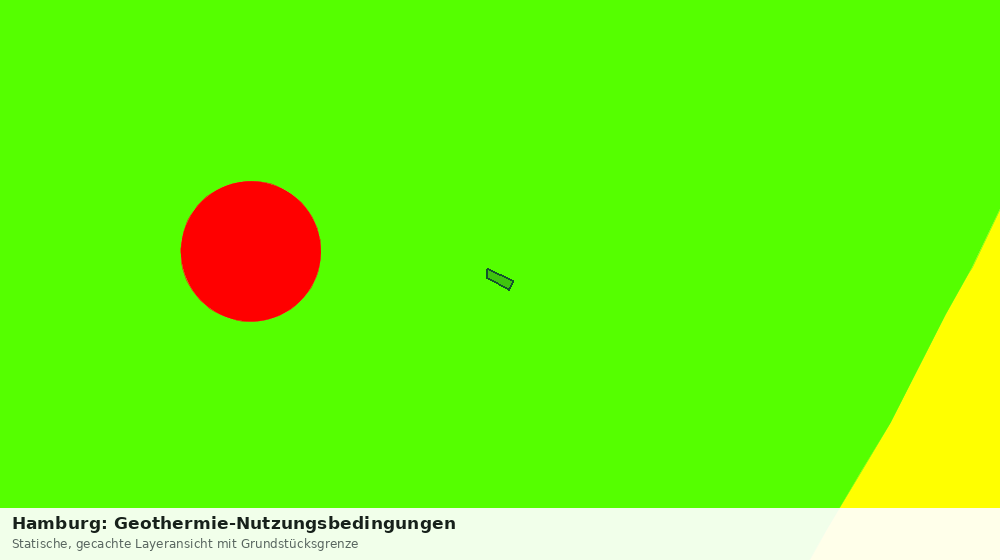 Statische Kartenansicht: Hamburg: Geothermie-Nutzungsbedingungen
