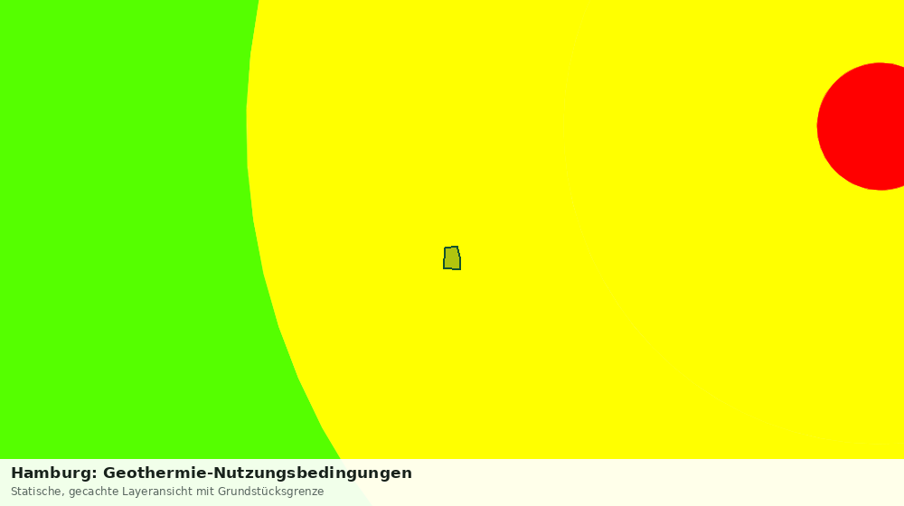 Statische Kartenansicht: Hamburg: Geothermie-Nutzungsbedingungen