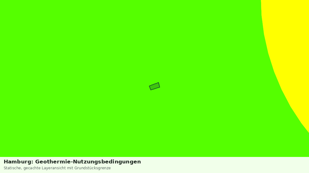 Statische Kartenansicht: Hamburg: Geothermie-Nutzungsbedingungen