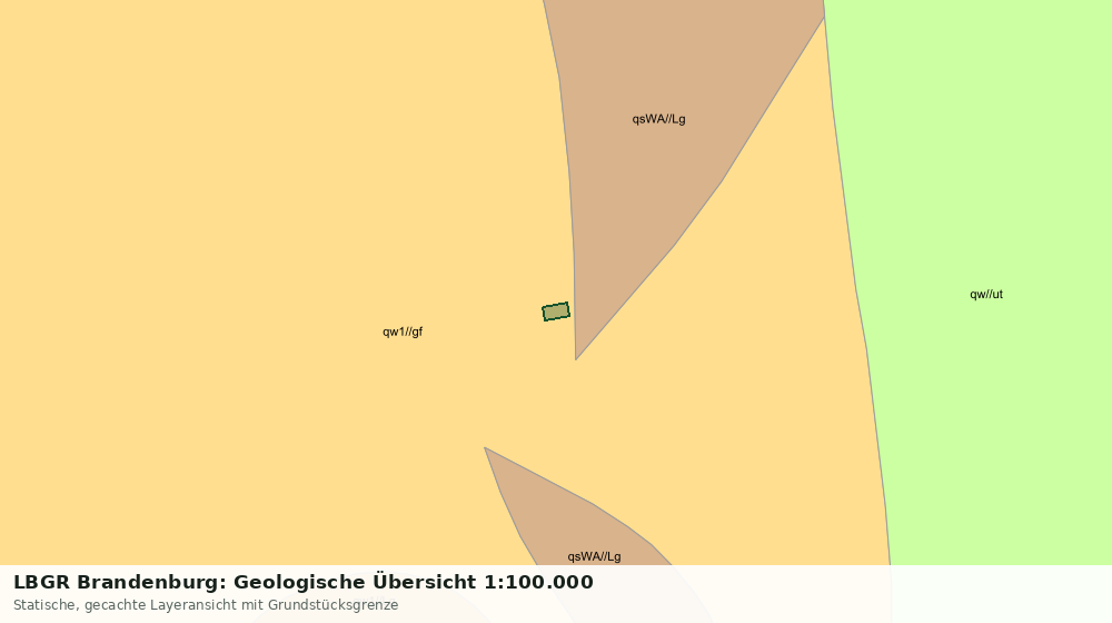 Statische Kartenansicht: LBGR Brandenburg: Geologische Übersicht 1:100.000