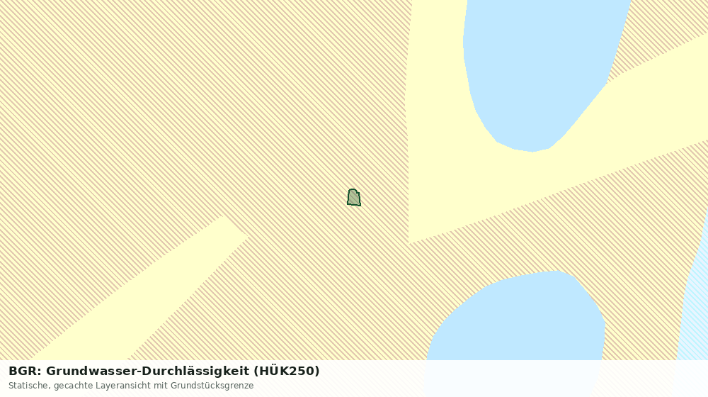 Statische Kartenansicht: BGR: Grundwasser-Durchlässigkeit (HÜK250)