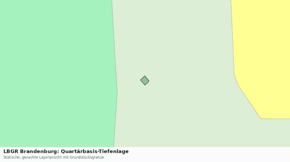 Statische Kartenansicht: LBGR Brandenburg: Quartärbasis-Tiefenlage