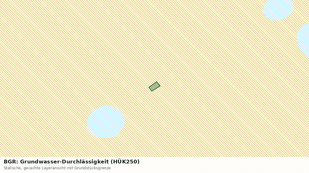 Statische Kartenansicht: BGR: Grundwasser-Durchlässigkeit (HÜK250)