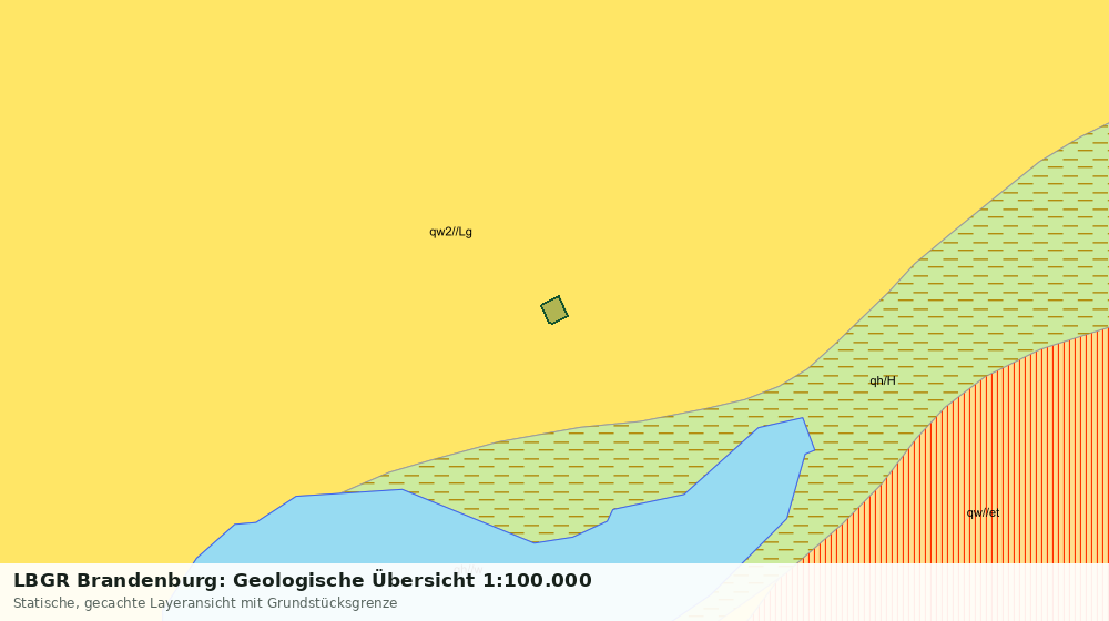 Statische Kartenansicht: LBGR Brandenburg: Geologische Übersicht 1:100.000