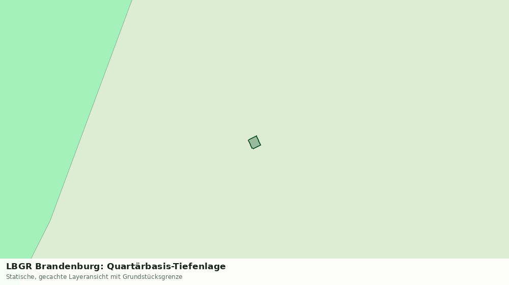Statische Kartenansicht: LBGR Brandenburg: Quartärbasis-Tiefenlage
