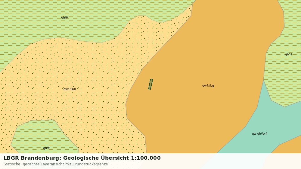 Statische Kartenansicht: LBGR Brandenburg: Geologische Übersicht 1:100.000
