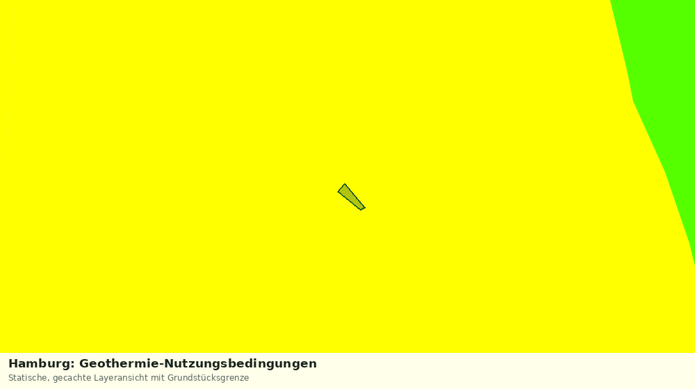 Statische Kartenansicht: Hamburg: Geothermie-Nutzungsbedingungen