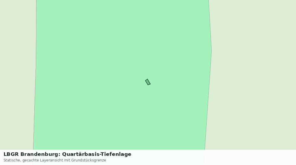 Statische Kartenansicht: LBGR Brandenburg: Quartärbasis-Tiefenlage