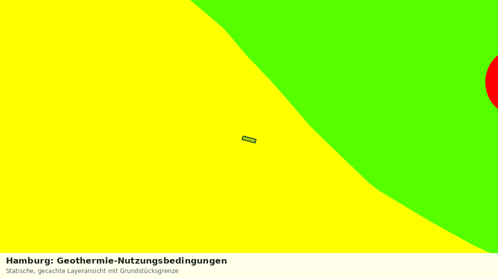 Statische Kartenansicht: Hamburg: Geothermie-Nutzungsbedingungen