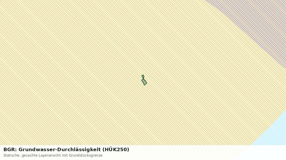 Statische Kartenansicht: BGR: Grundwasser-Durchlässigkeit (HÜK250)