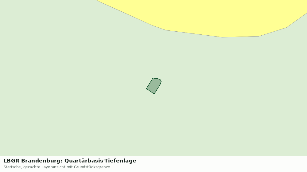 Statische Kartenansicht: LBGR Brandenburg: Quartärbasis-Tiefenlage