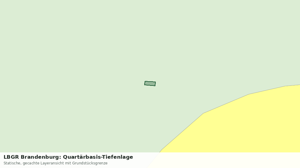 Statische Kartenansicht: LBGR Brandenburg: Quartärbasis-Tiefenlage