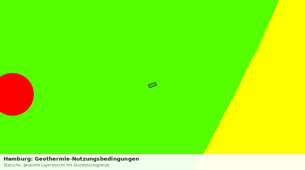 Statische Kartenansicht: Hamburg: Geothermie-Nutzungsbedingungen