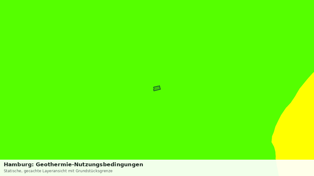 Statische Kartenansicht: Hamburg: Geothermie-Nutzungsbedingungen