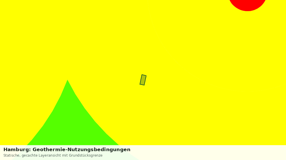 Statische Kartenansicht: Hamburg: Geothermie-Nutzungsbedingungen