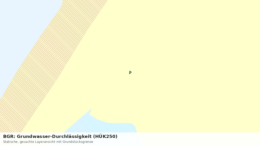 Statische Kartenansicht: BGR: Grundwasser-Durchlässigkeit (HÜK250)