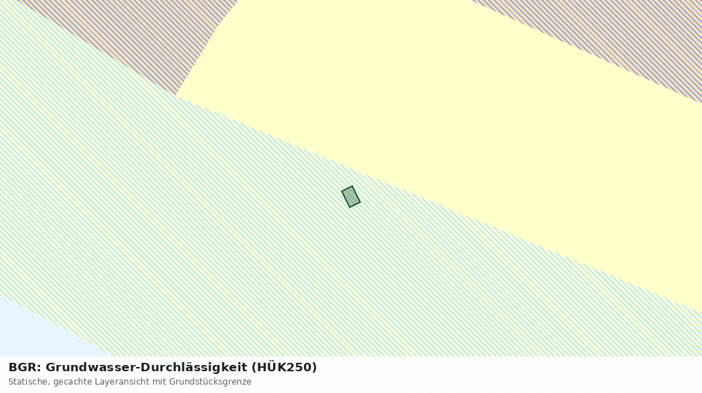 Statische Kartenansicht: BGR: Grundwasser-Durchlässigkeit (HÜK250)