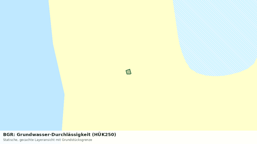 Statische Kartenansicht: BGR: Grundwasser-Durchlässigkeit (HÜK250)