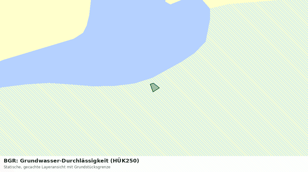 Statische Kartenansicht: BGR: Grundwasser-Durchlässigkeit (HÜK250)