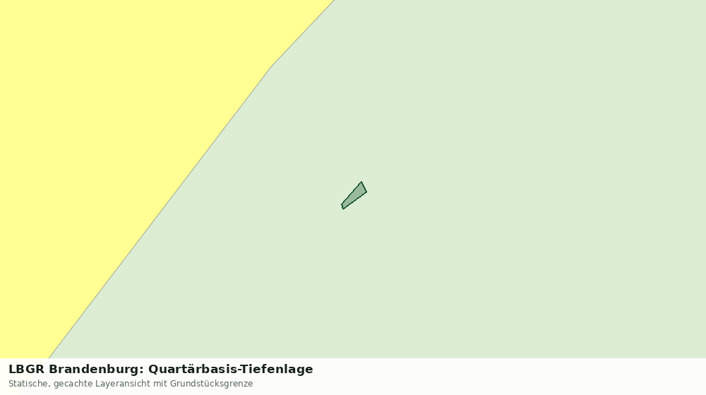 Statische Kartenansicht: LBGR Brandenburg: Quartärbasis-Tiefenlage