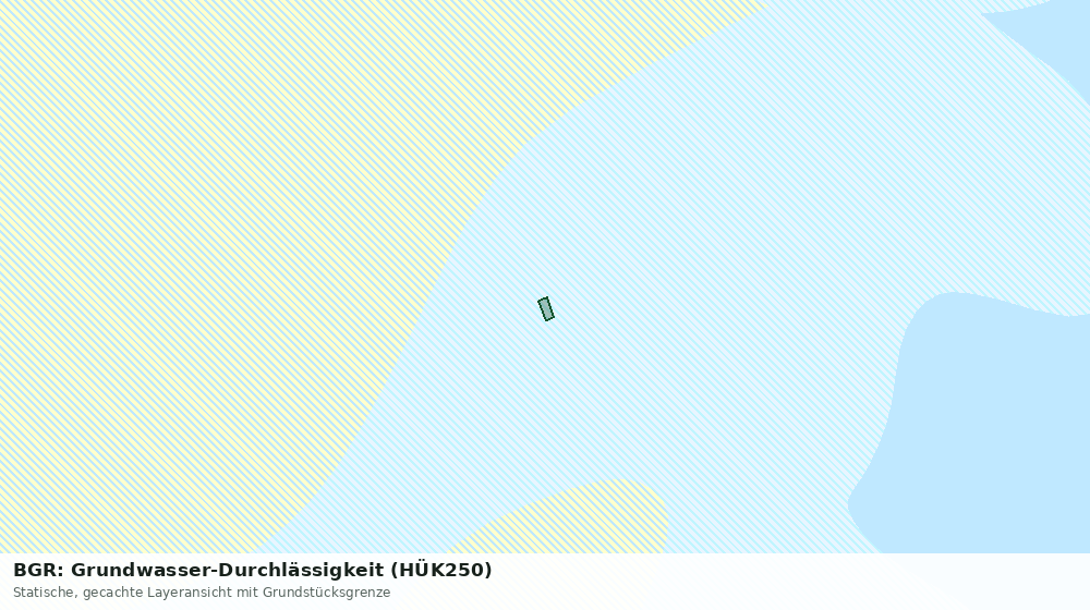 Statische Kartenansicht: BGR: Grundwasser-Durchlässigkeit (HÜK250)
