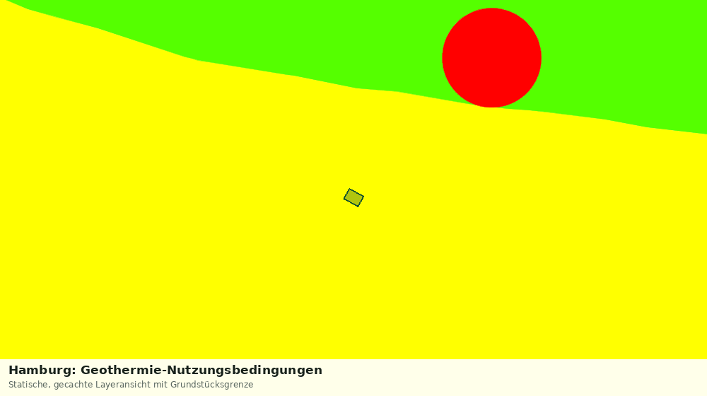 Statische Kartenansicht: Hamburg: Geothermie-Nutzungsbedingungen