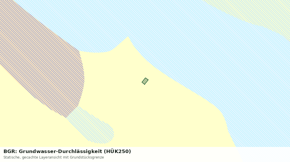 Statische Kartenansicht: BGR: Grundwasser-Durchlässigkeit (HÜK250)