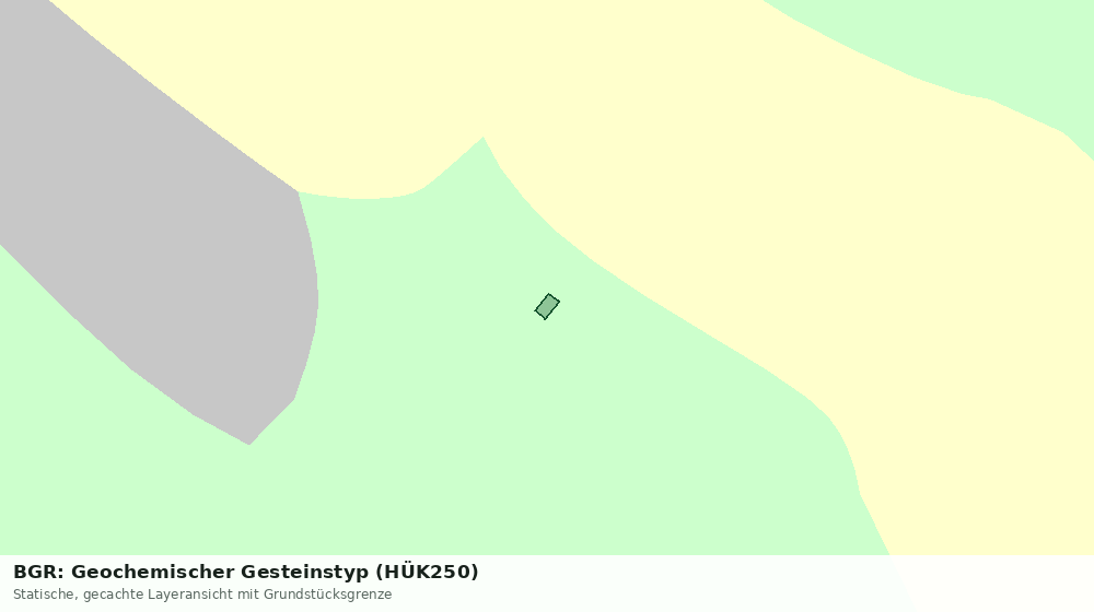 Statische Kartenansicht: BGR: Geochemischer Gesteinstyp (HÜK250)