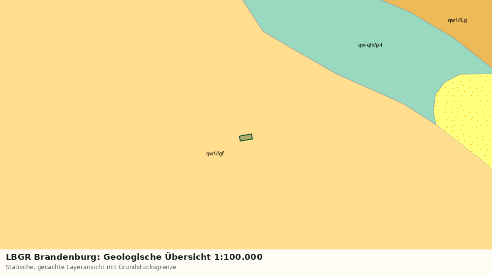 Statische Kartenansicht: LBGR Brandenburg: Geologische Übersicht 1:100.000