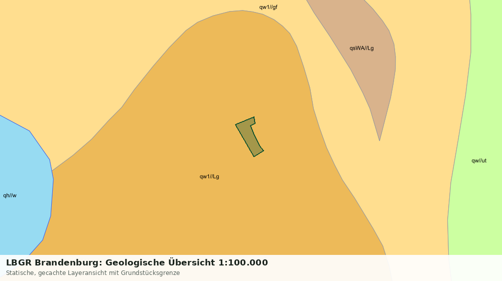 Statische Kartenansicht: LBGR Brandenburg: Geologische Übersicht 1:100.000