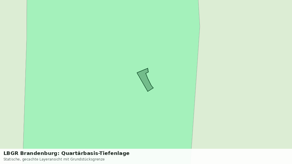 Statische Kartenansicht: LBGR Brandenburg: Quartärbasis-Tiefenlage