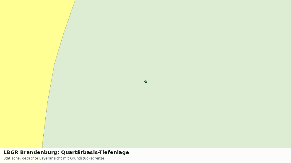 Statische Kartenansicht: LBGR Brandenburg: Quartärbasis-Tiefenlage