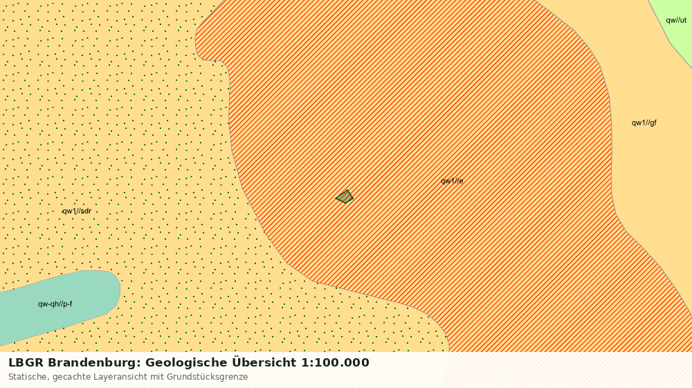 Statische Kartenansicht: LBGR Brandenburg: Geologische Übersicht 1:100.000