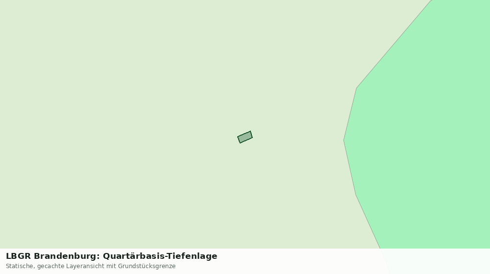 Statische Kartenansicht: LBGR Brandenburg: Quartärbasis-Tiefenlage