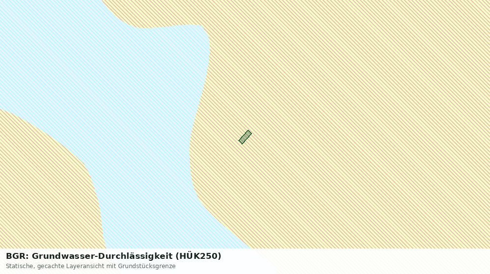 Statische Kartenansicht: BGR: Grundwasser-Durchlässigkeit (HÜK250)