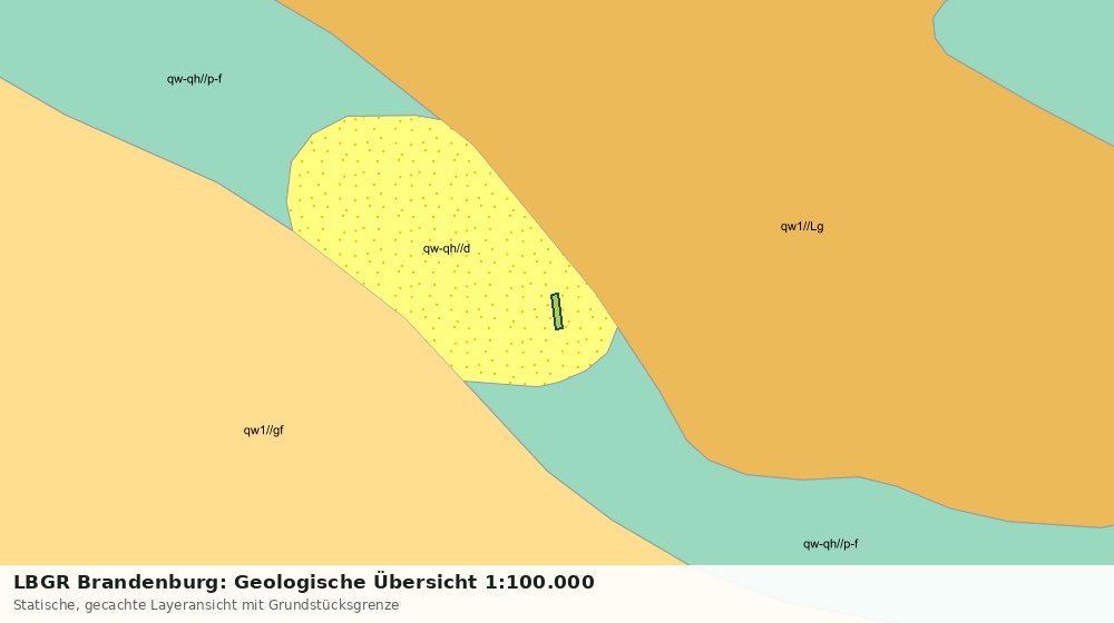 Statische Kartenansicht: LBGR Brandenburg: Geologische Übersicht 1:100.000